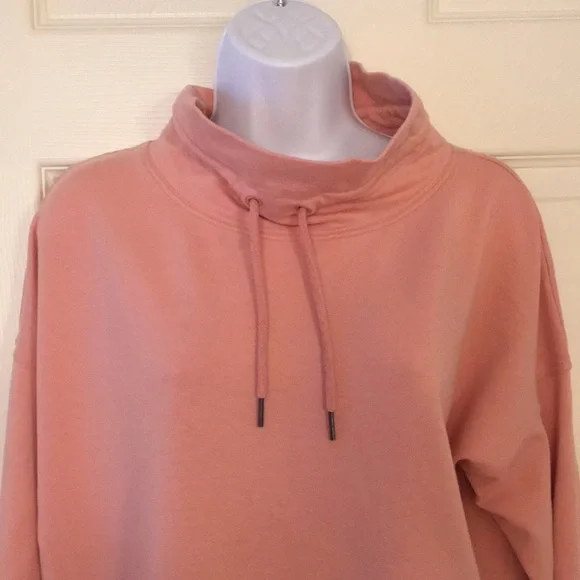 Adorable Pink Cowl Neck Sweatshirt - Picture 2 of 15